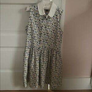 Polo by Ralph Lauren Floral Kids Dress - Blue and Yellow